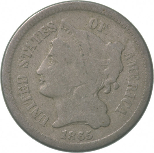 1865 3 Cent Coin